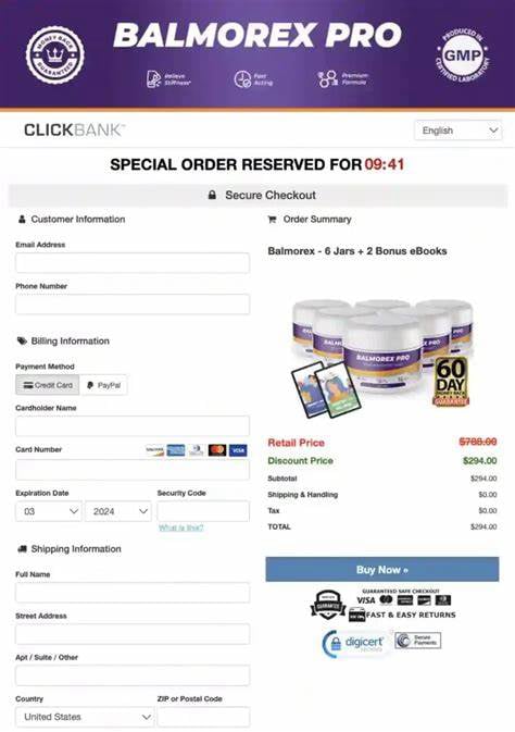Balmorex Pro Secure Page